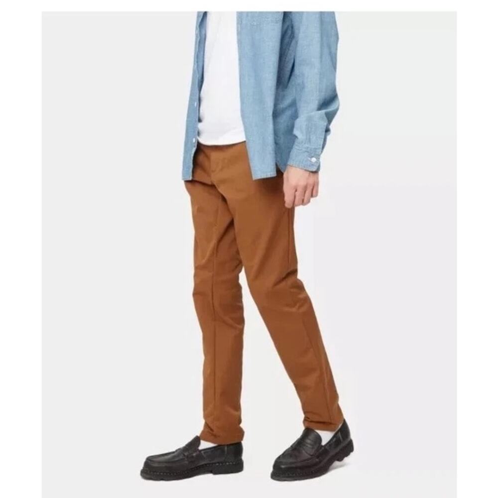 Carharrt WIP 28 x 30 Sid Pant Lamar Stretch Chino Twill Hamilton Brown